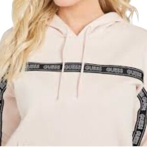 GUESS Women’s Pink Hoodie w/ Logo Accents Size Large
